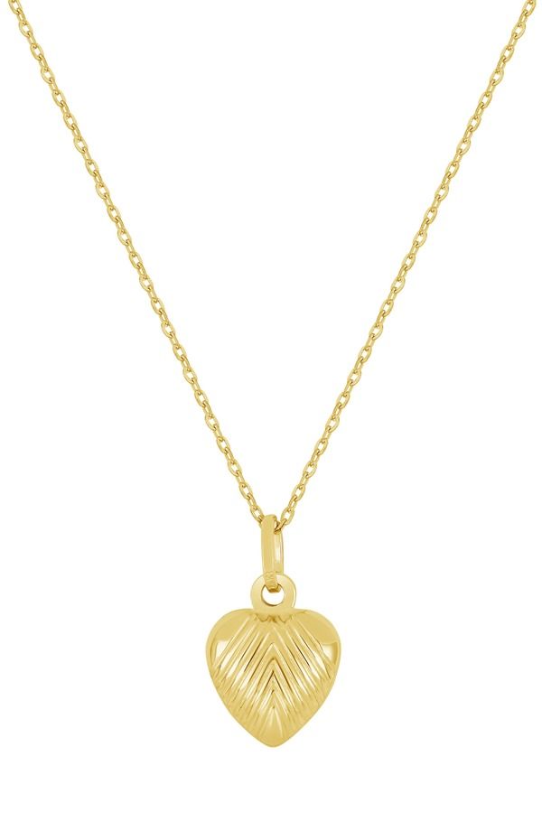 ボニー レヴィ レディース アクセサリー ネックレス・チョーカー プチ レース Bony Levy 14K Gold Petitextured Heart Pendant Necklace 14K Y