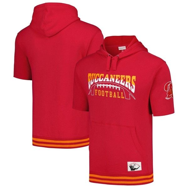 ミッチェルネス メンズ アウター パーカー・スウェット Mens Mitchell Ness Red Tampa Bay Buccaneers PreGame Short Sleeve Pullove 19,595円
