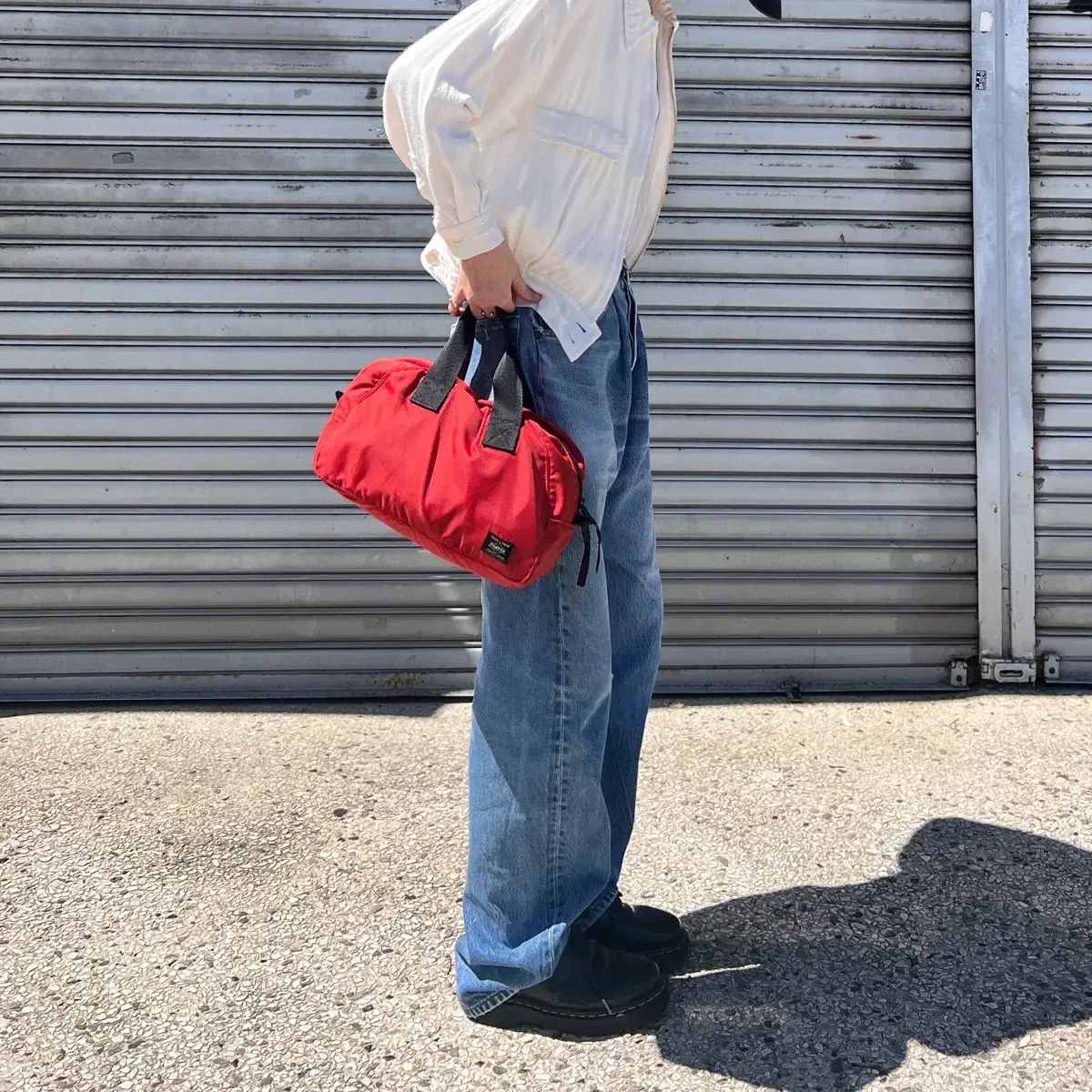 PORTER ROUND-BOSTON BAG S(Red) ポータートートバッグ
