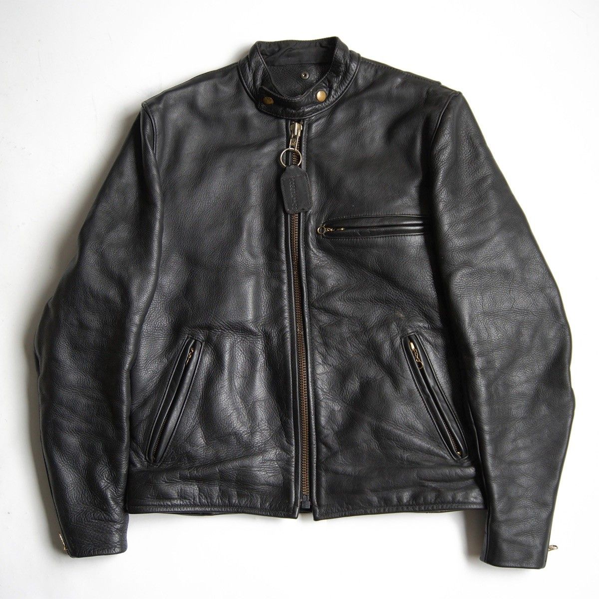 美品】 VANSON 【MODEL B シングルライダースジャケット】40 レザー