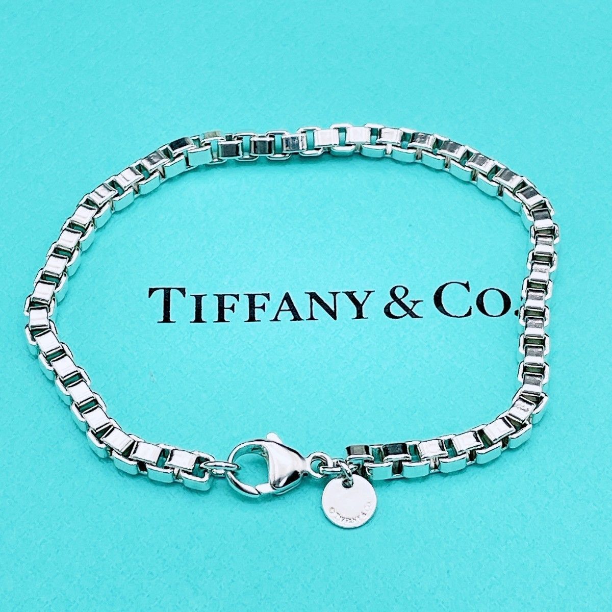 ◇ティファニー◇新品仕上済 Tiffany&Co. ベネチアン ブレスレット シルバー Ag925 ブランド 15.84g 22,875円