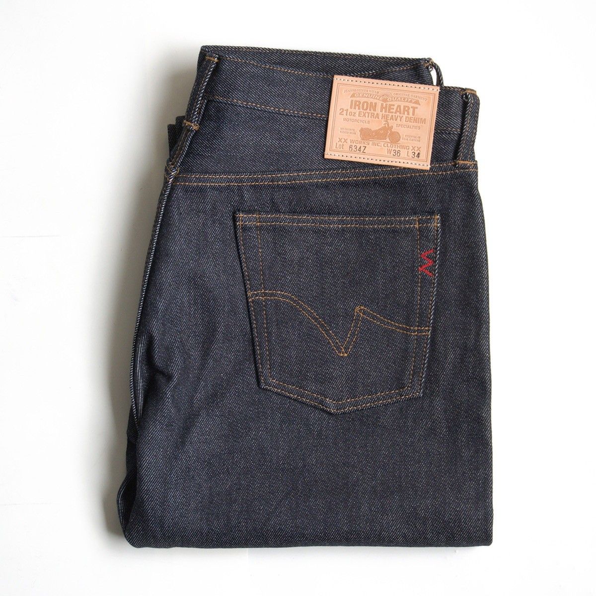 美品/濃紺】IRON HEART【LOT 634Z 21oz EXTRA HEAVY DENIM】36 デニム