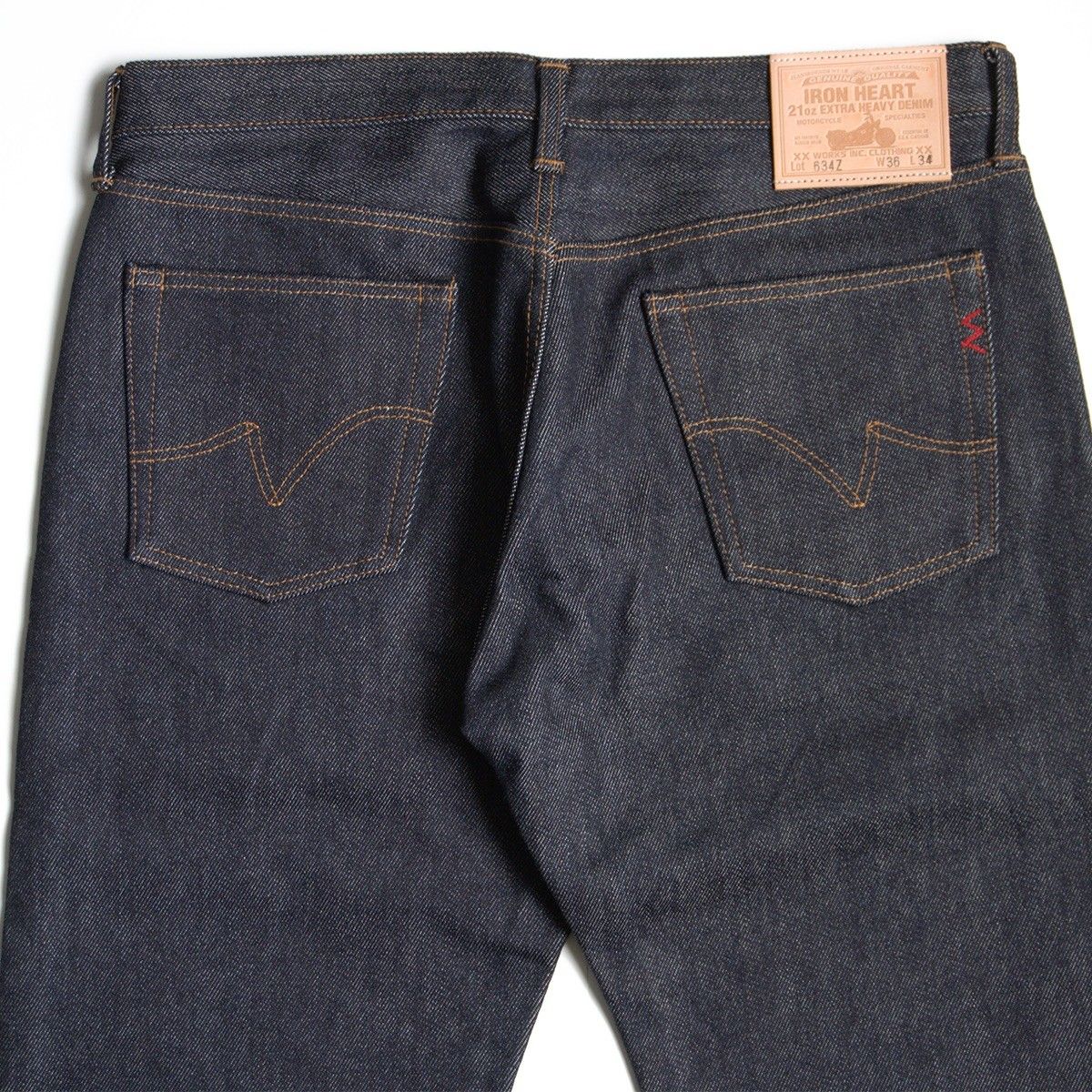美品/濃紺】IRON HEART【LOT 634Z 21oz EXTRA HEAVY DENIM】36 デニム