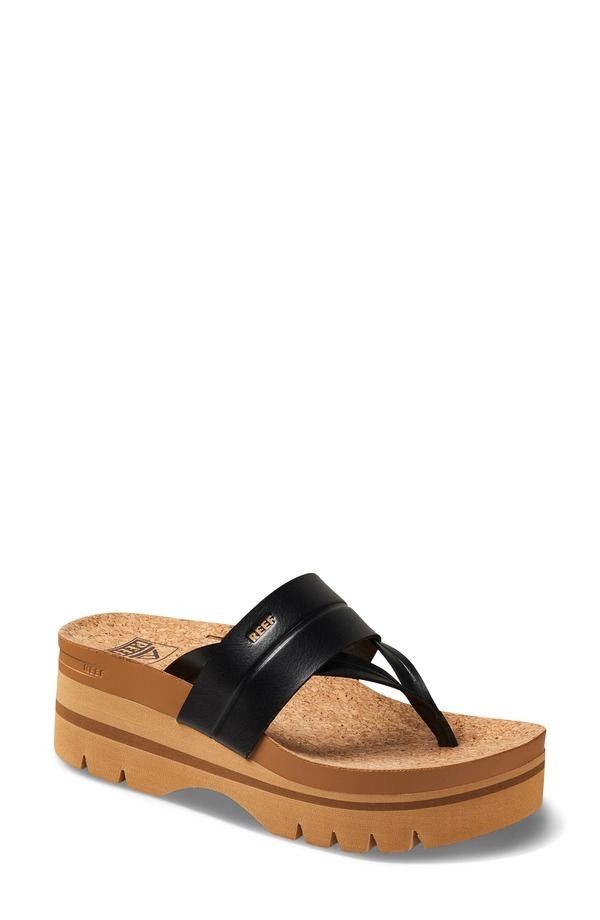リーフ レディース シューズ サンダル プラットフォーム Reef Vista Higher Lennox Platform Flip Flop BlackTan ブラック