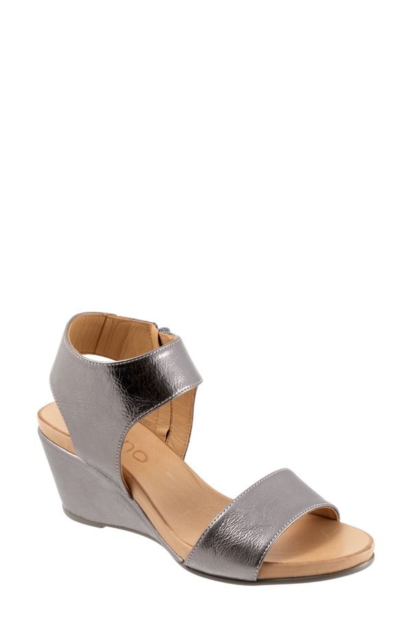 ブエノ レディース シューズ ヒール サンダル Bueno Ida Wedge Sandal Pewter Metallic ピューター