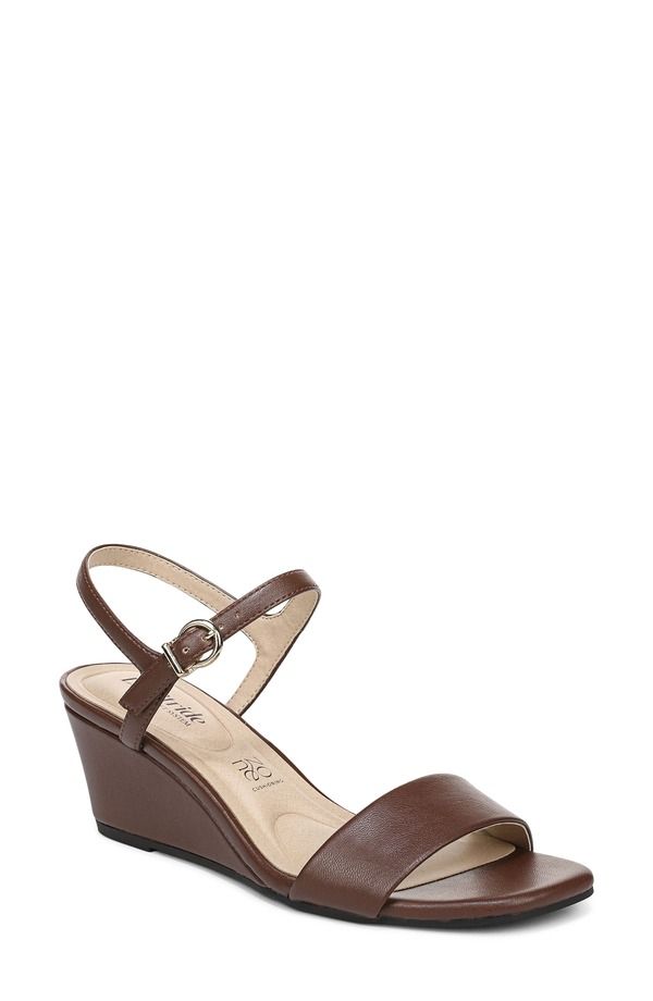 ライフストライド レディース シューズ ヒール サンダル LifeStride Sawyer Slingback Wedge Sandal Cocoa Brown ブラウン