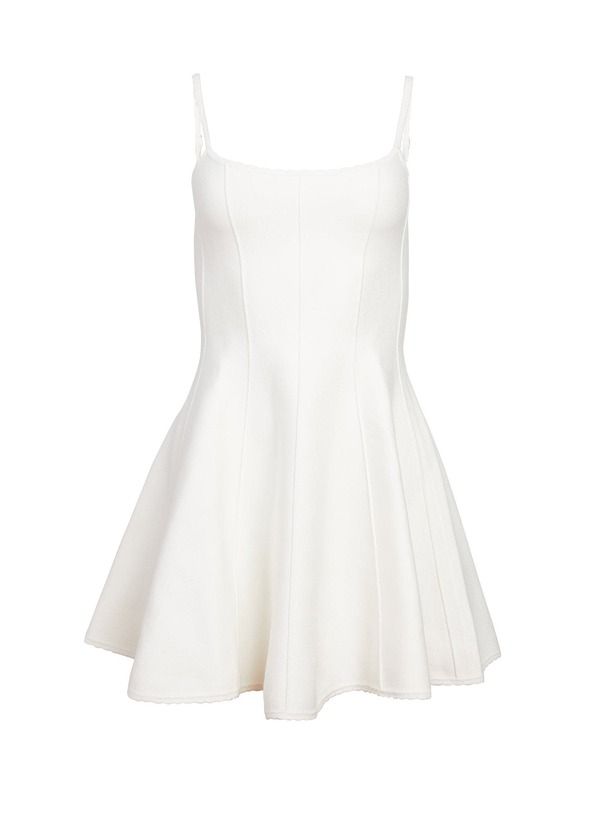 フレーデュマール レディース トップス ワンピース ニット Fleur Du Mal Knit Corset Dress Ivory アイボリー
