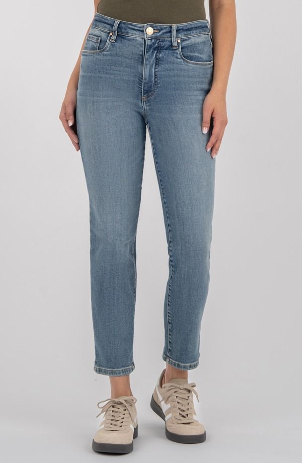 カットフロムザクロス レディース ボトムス デニムパンツ ストレート ハイウエスト アンクル ジーンズ KUT from the Kloth Reese High Waist Ankle Straig