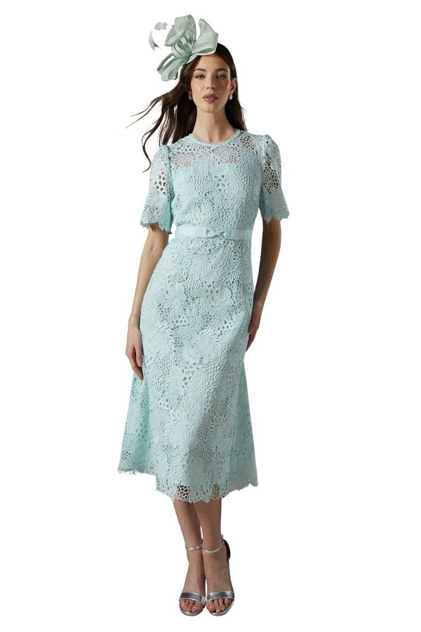 コースト レディース トップス ワンピース ミディ レース Coast Lace Bow Belt Midi Dressage セージ