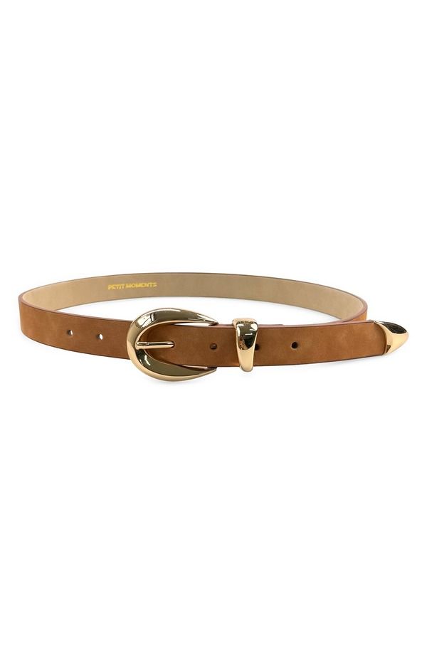 プティ モーメンツ レディース アクセサリー ベルト スエード Petit Moments Marisa Faux Suede Belt Brown Suede Gold ブラウン
