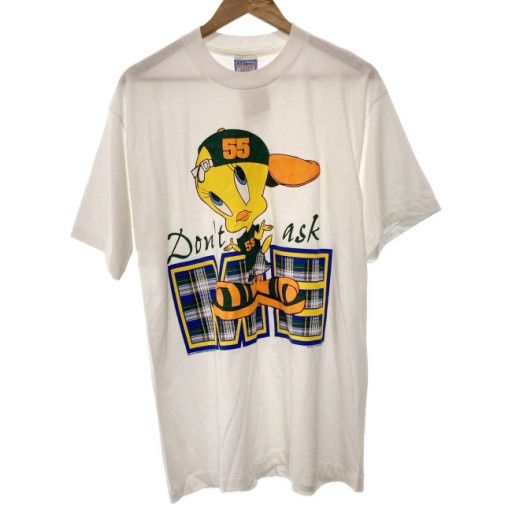 【中古】　All Sport　Tシャツ　半袖　トップス　クルーネック　キャラクター　ルーニーテューンズ　トゥイーティー　オーバーサイズ　USA製　古着　/5609