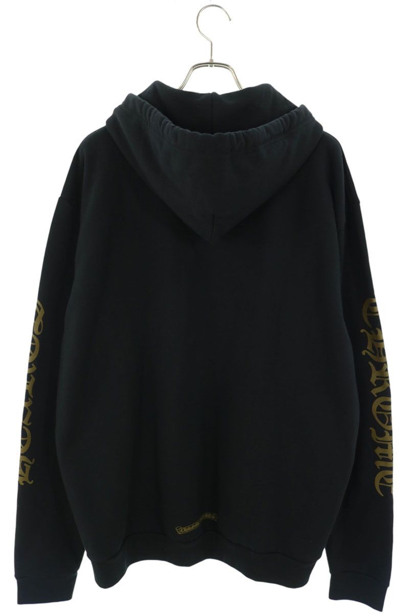 クロムハーツ SWTSHRT HD PLVR 袖ロゴプリントプルオーバーパーカー