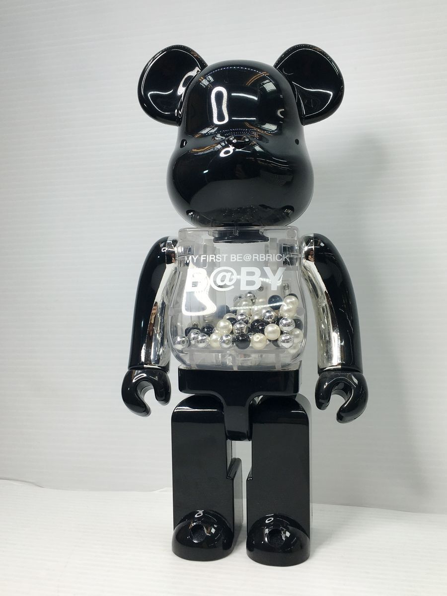 メディコム・トイ MY FIRST BE@RBRICK B＠BY 400％ 黒＆銀