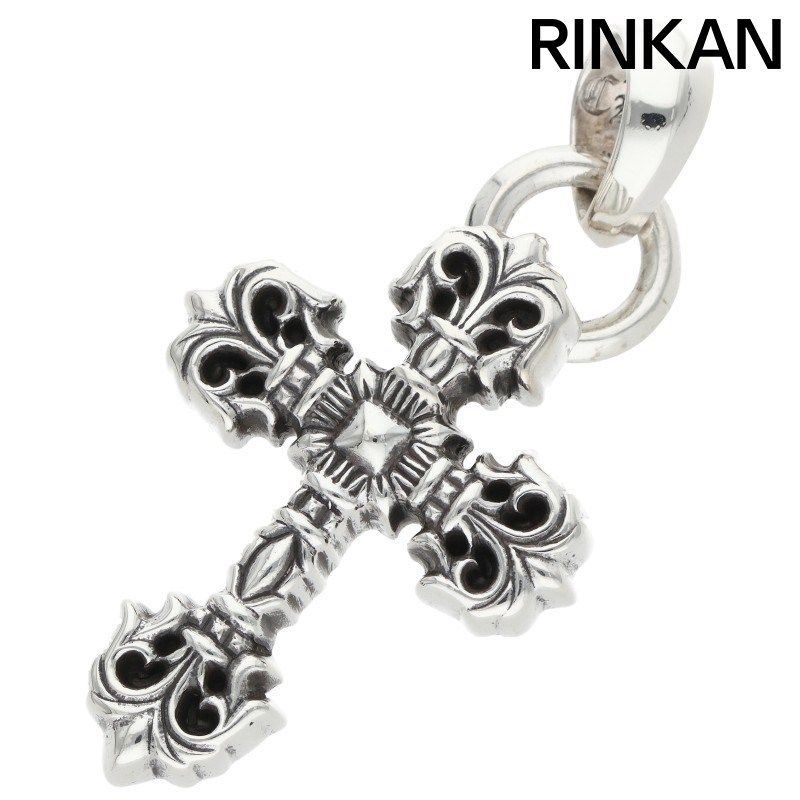 クロムハーツ FILIG/CROSS-XSM W/BALE/フィリグリークロスXSベイル wベイル/シルバーネックレストップ メンズ XS