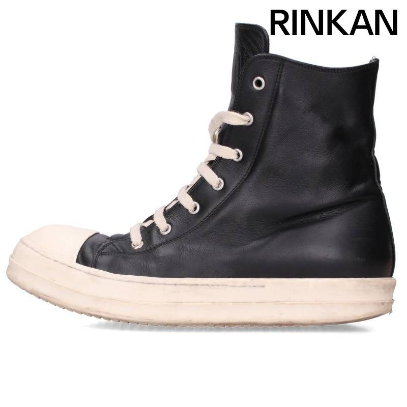 リックオウエンス RAMONES ラモーンズレザーハイカットスニーカー メンズ 41