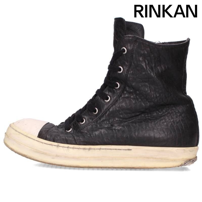 リックオウエンス RAMONES ラモーンズレザーハイカットスニーカー メンズ 42 54,624円