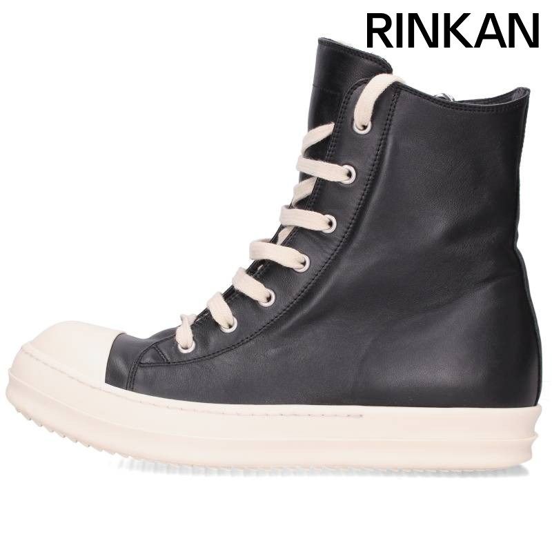 リックオウエンス RAMONES ラモーンズレザーハイカットスニーカー メンズ 40