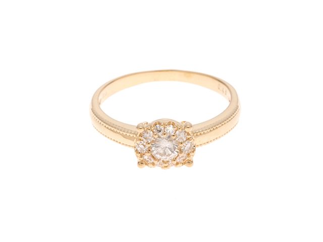 JEWELRY ジュエリー K18ゴールド/ダイヤモンド0.40ct/3.0g/#13 リング・指輪 レディース【中古】472