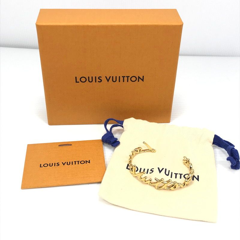 【中古品】 LOUIS VUITTON ルイ・ヴィトン LV SCRIPT BRACELET M1812M スクリプト ブレスレット アクセサリー 【179-260630-na-02-tagh】