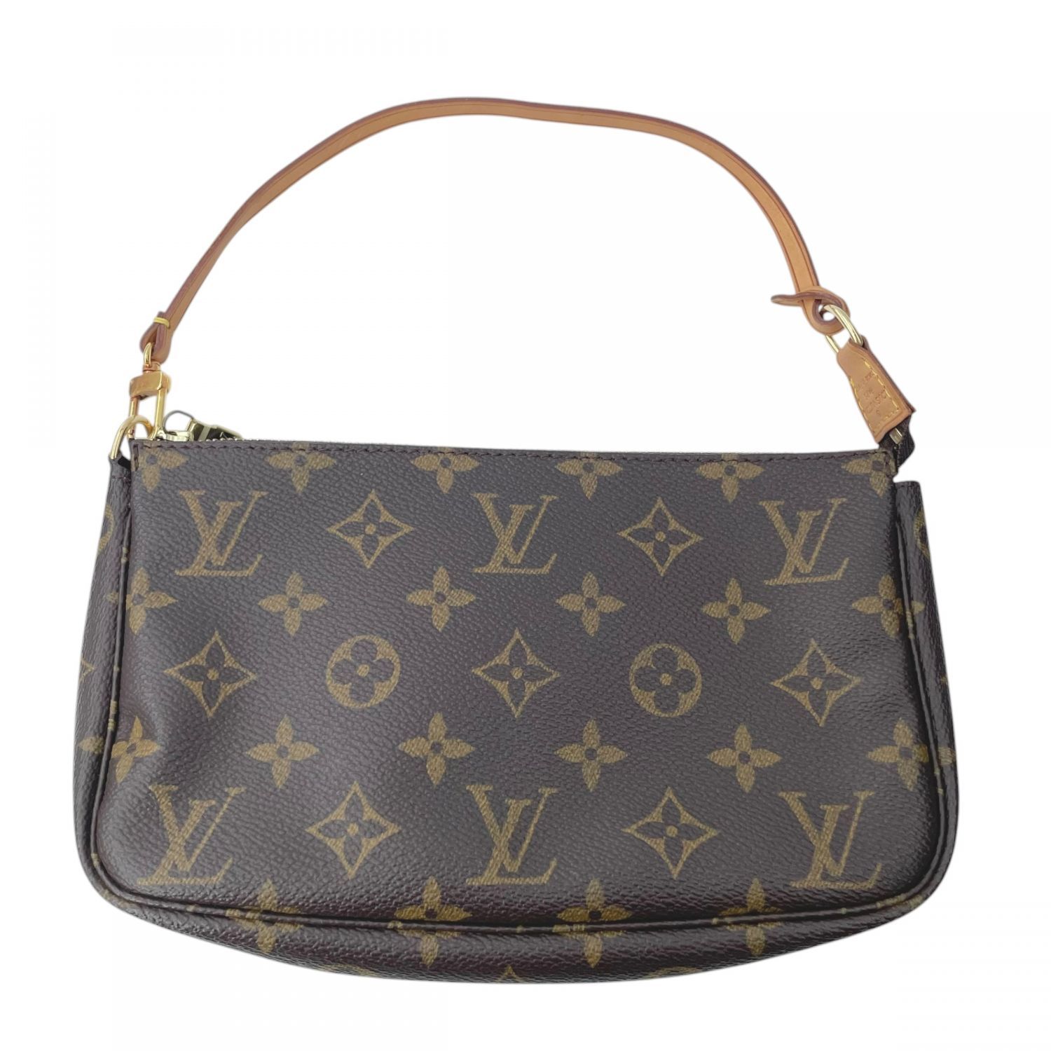 【中古】 LOUIS VUITTON M51980 ポシェットアクセソワール モノグラム ショルダーバッグ ブラウン レディース 26018186 SA