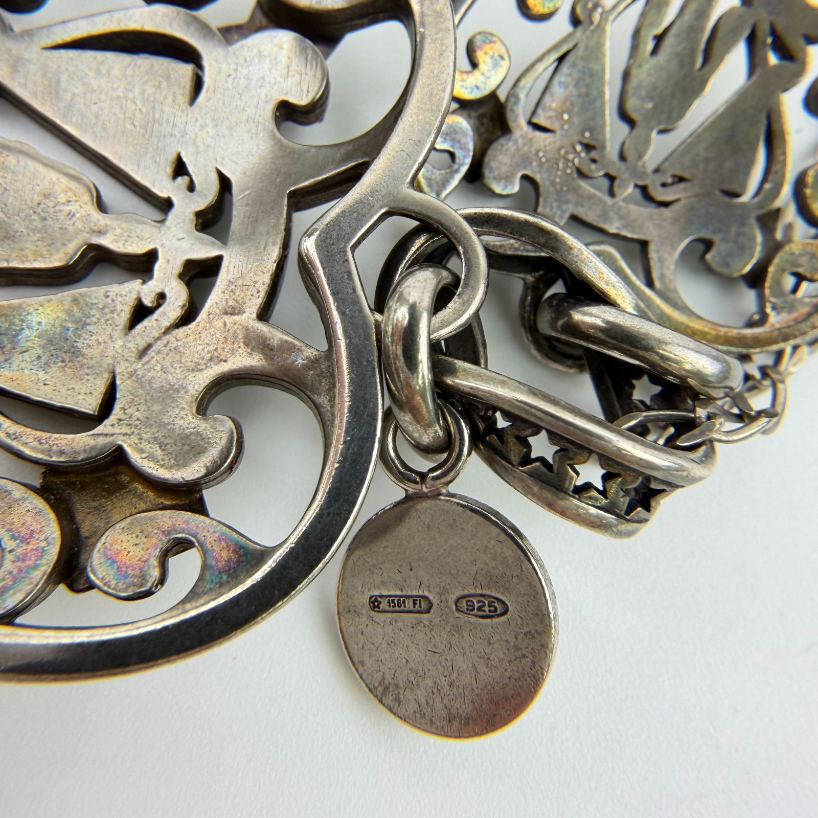 中古】GUCCI グッチ ハート チャーム ネックレス 銀製925 シルバー