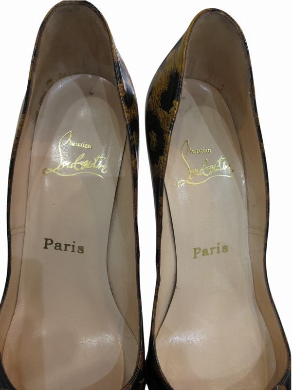 クリスチャンルブタン Christian louboutin パンプス レオパード柄