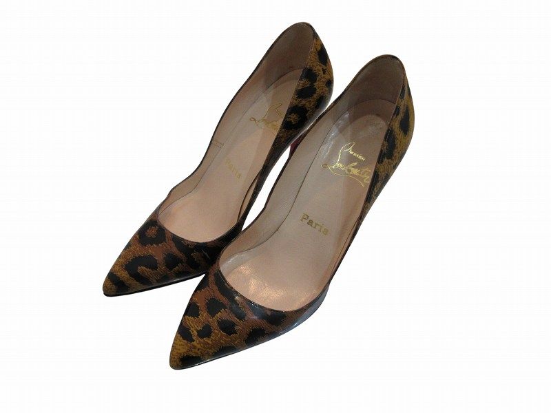 クリスチャンルブタン Christian louboutin パンプス レオパード柄