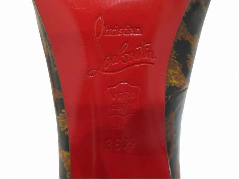 クリスチャンルブタン Christian louboutin パンプス レオパード柄