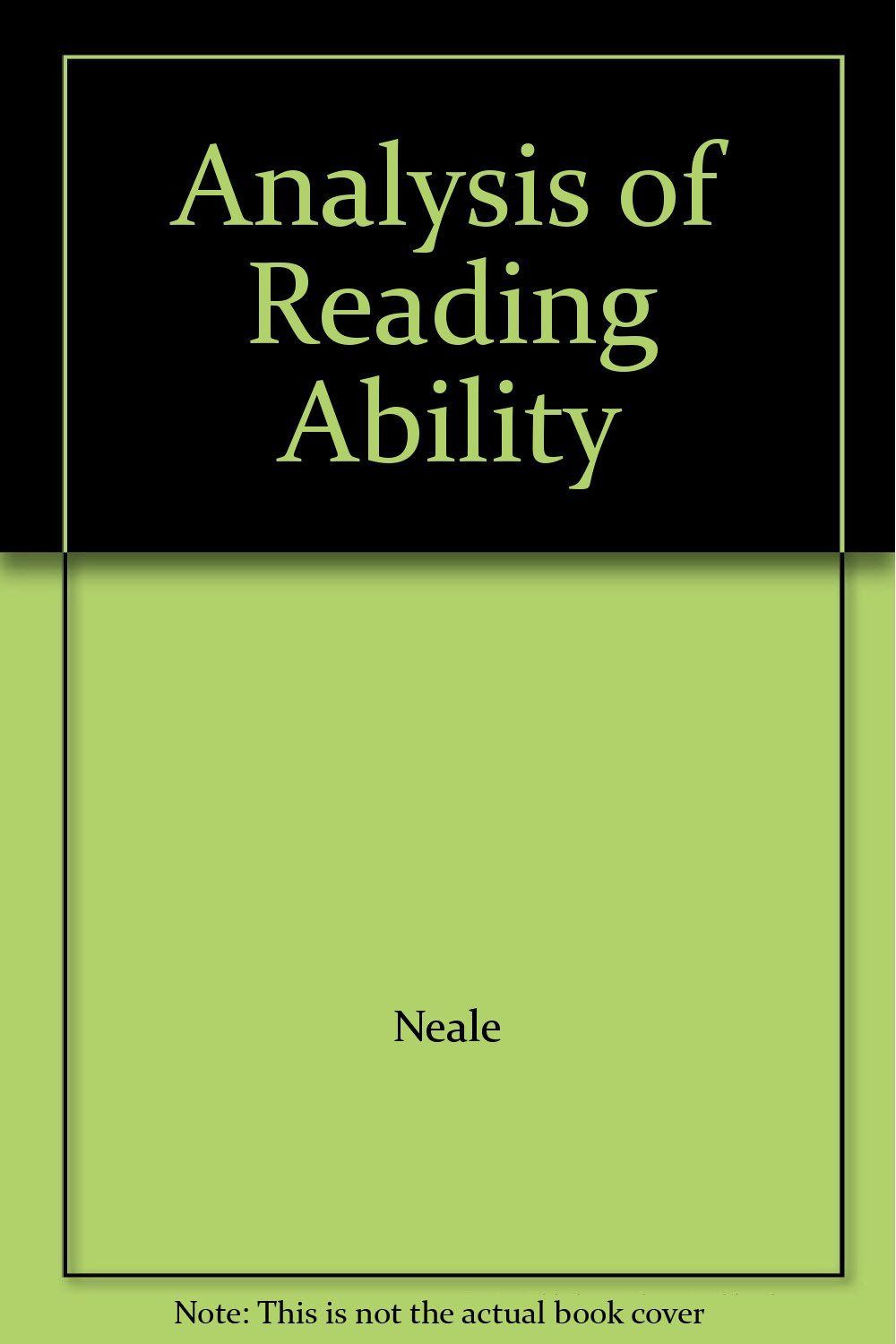 Analysis of Reading Ability