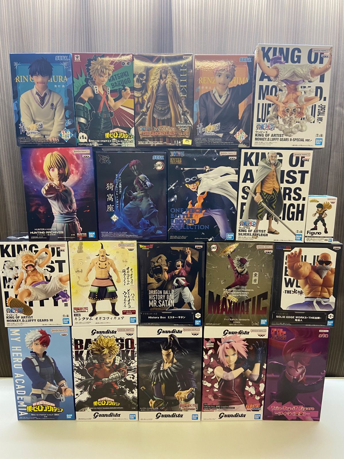 フィギュア　まとめ売り　16個　ワンピース　鬼滅　ドラゴンボールなど ジャンプ フィギュア まとめ 計20点 ドラゴンボール ワンピース 僕の