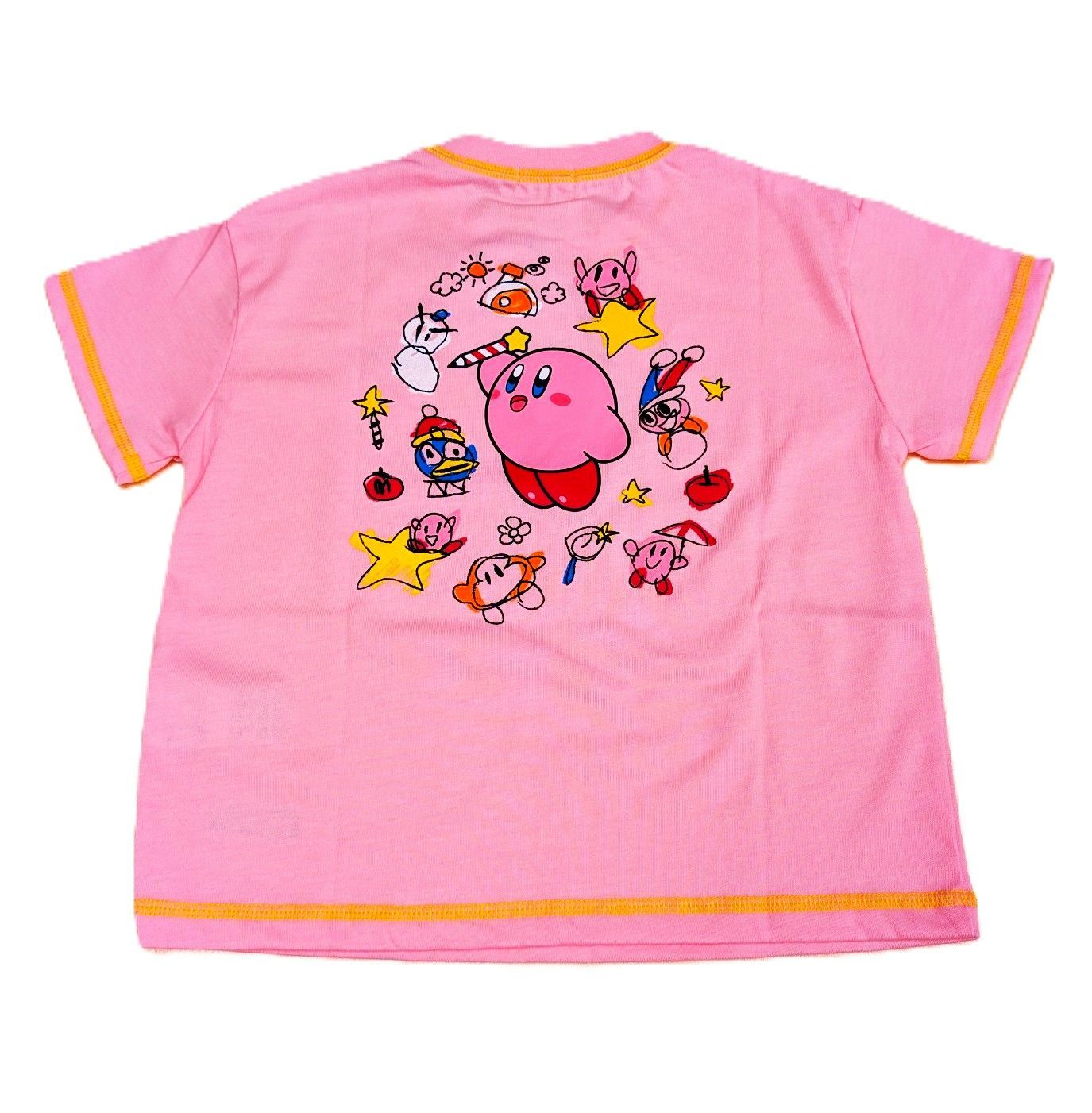 星のカービィ プリント 半袖 Tシャツ キッズ ジュニア 子供 男の子 