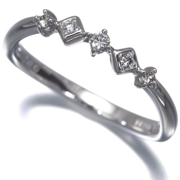 TASAKI タサキ リング ダイヤ ダイヤモンド 0.07ct 5P 10.5号 K14WG #195843