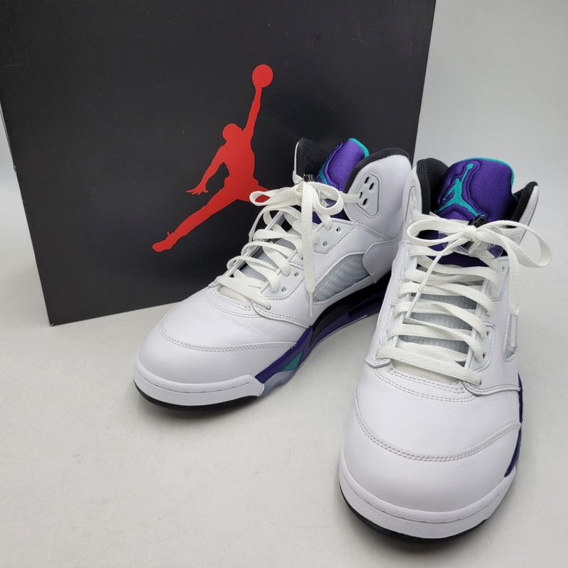 【中古品】 NIKE ナイキ HQ7978-100 AIR JORDAN 5 RETRO GRAPE (2025) エア ジョーダン 5 レトロ グレープ スニーカー 靴 【160-260630-kh-09-izu】