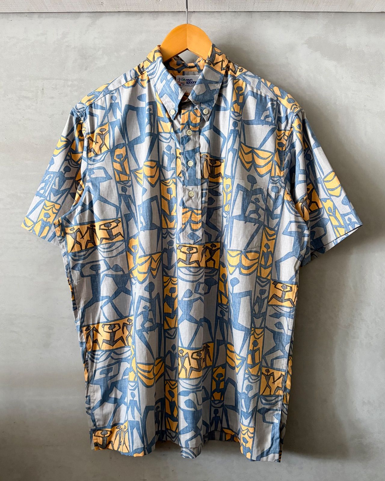 90‘s Reyn spooner-Aloha shirt-(size L)Made in HAWAII レインスプーナー アロハシャツ ハワイ製 プルオーバー