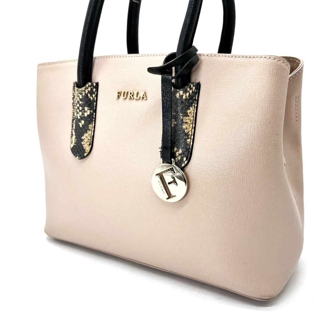 極美品 FURLA サリー S レザー トートバッグ グレージュ SALLY 極美品 FURLA サリー S レザー トートバッグ グレージュ SALLY 極美品