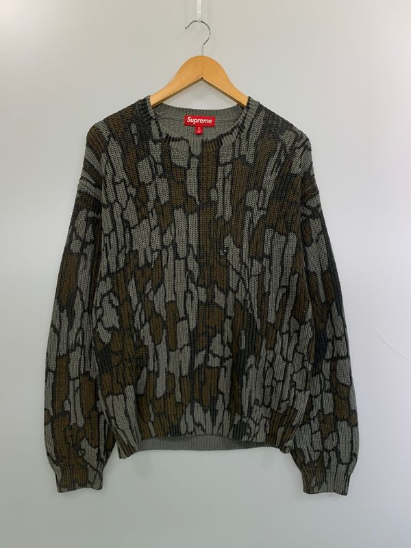 【中古品】 SUPREME シュプリーム OLD ENGLISH PRINTED SWEATER CAMO セーター 【149-260630-zi-10-min】