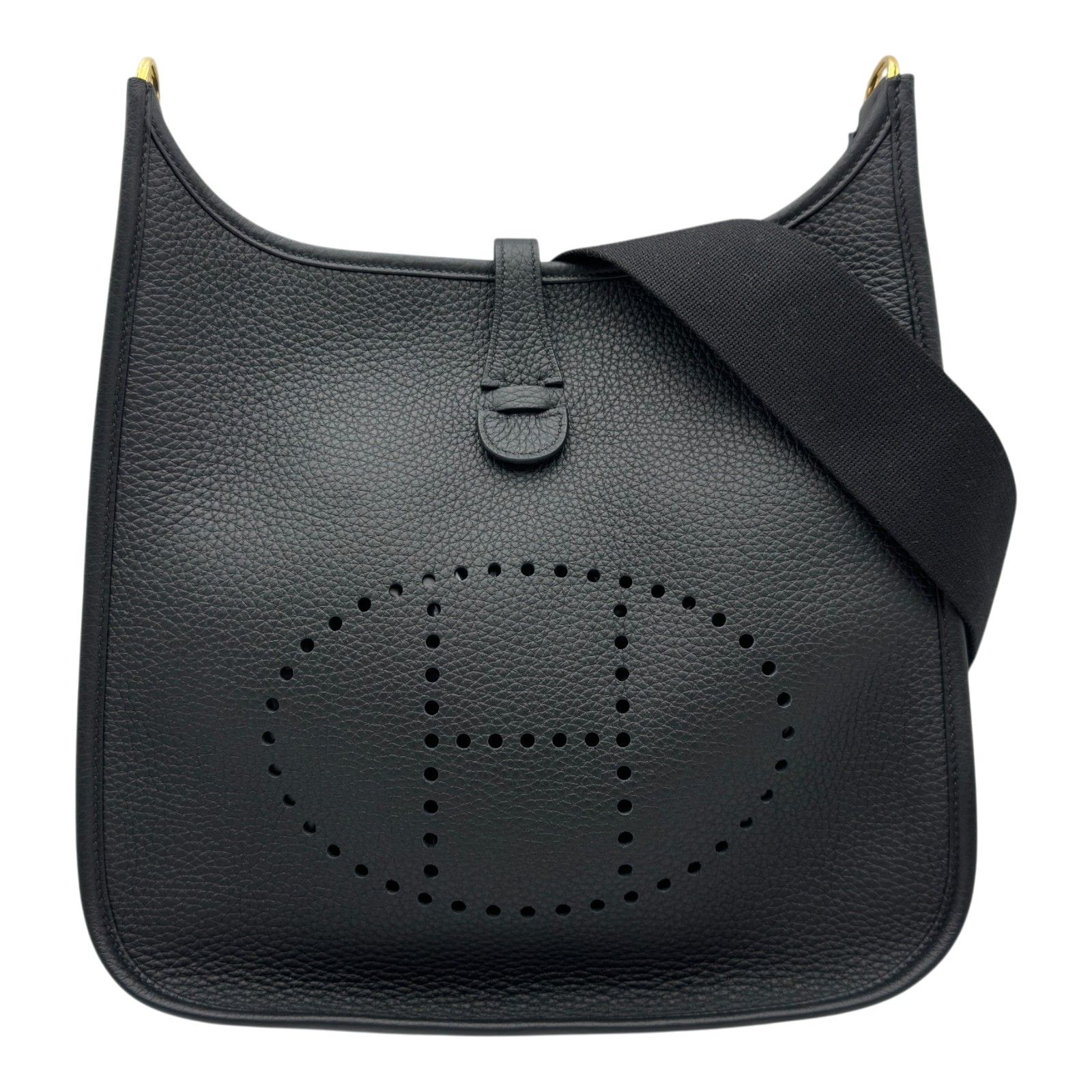 エルメス HERMES エヴリン3 PM K刻 ブラック ゴールド金具 トリヨン レディース ショルダーバッグ