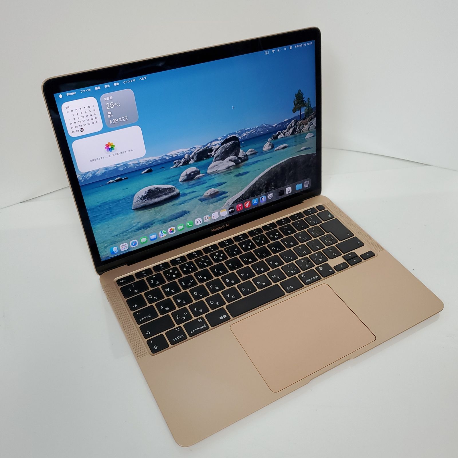 中古美品！Apple MacBook Air (M1,2020) A2337・Apple M1・メモリ8GB