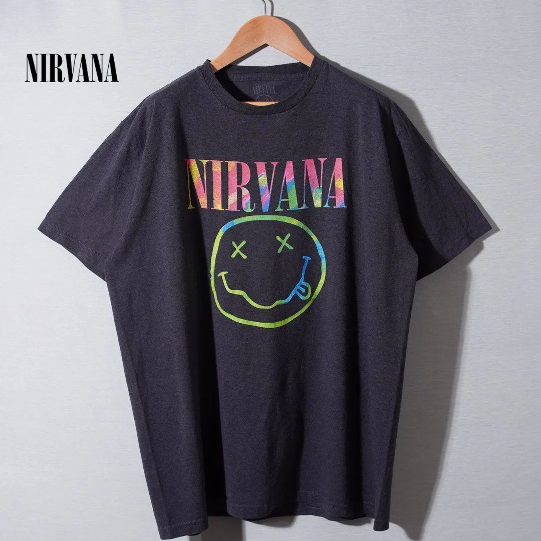 ニルヴァーナ NIRVANA Tシャツ XL相当 表記XXL ダークグレー バンT