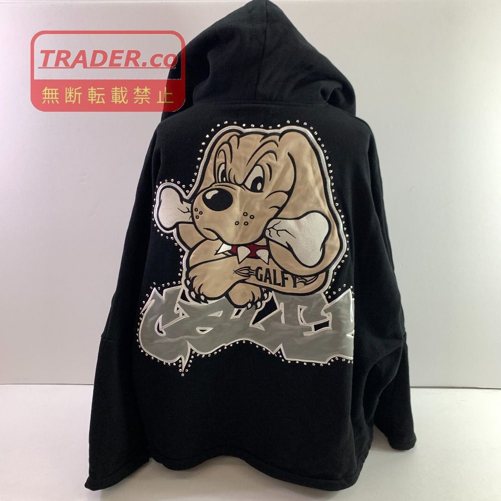 04w7294▽※【中古】GALFY ガルフィー ギャル男BIGロゴダブダブパーカー