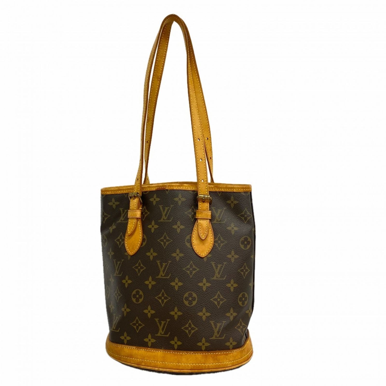 ルイ・ヴィトン(Louis Vuitton) ルイ・ヴィトン トートバッグ モノグラム バケットPM M42238 ブラウンレディース