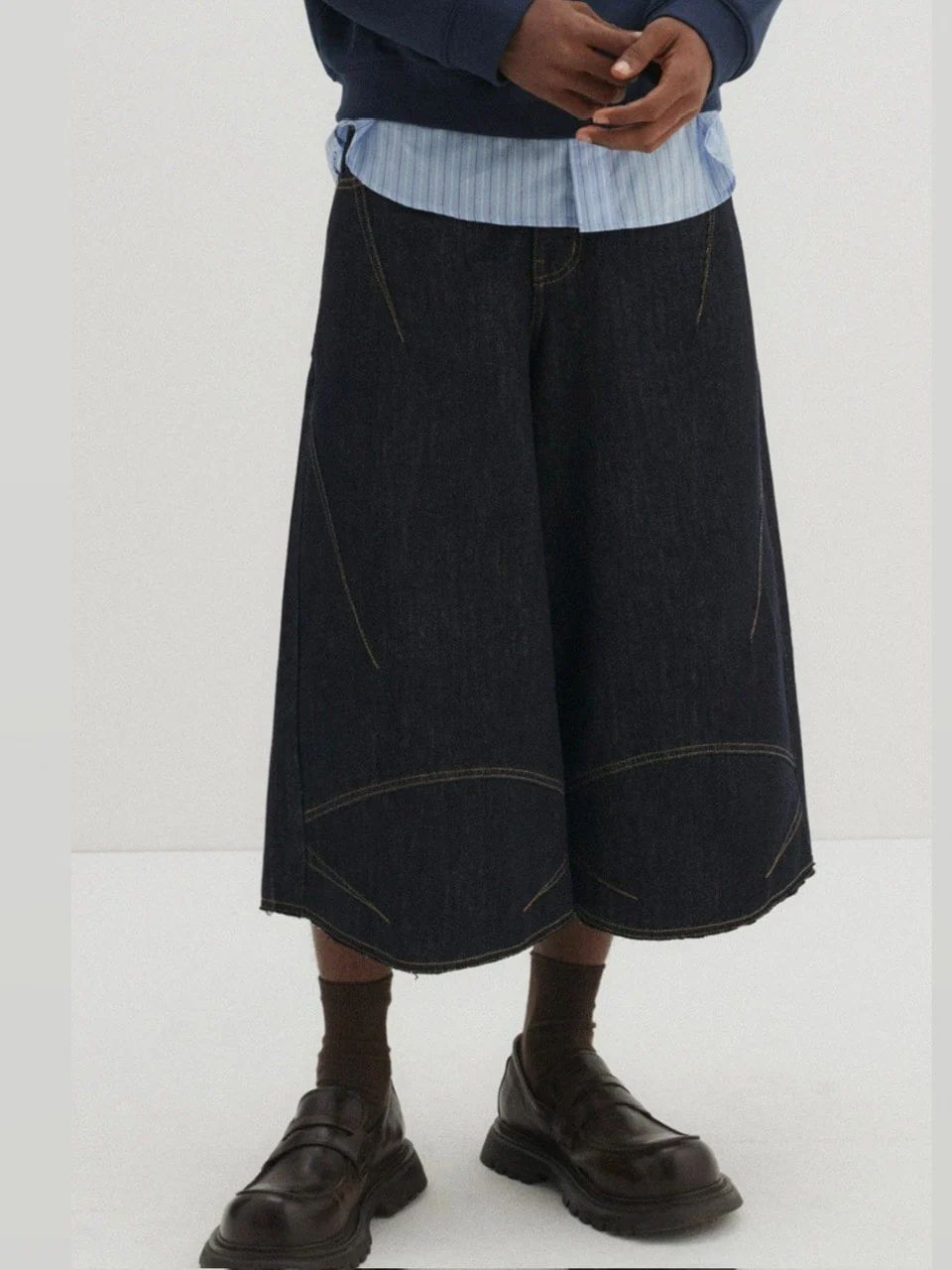 新品未使用【DNSR】Multi-Dart Bermuda Denim Shorts