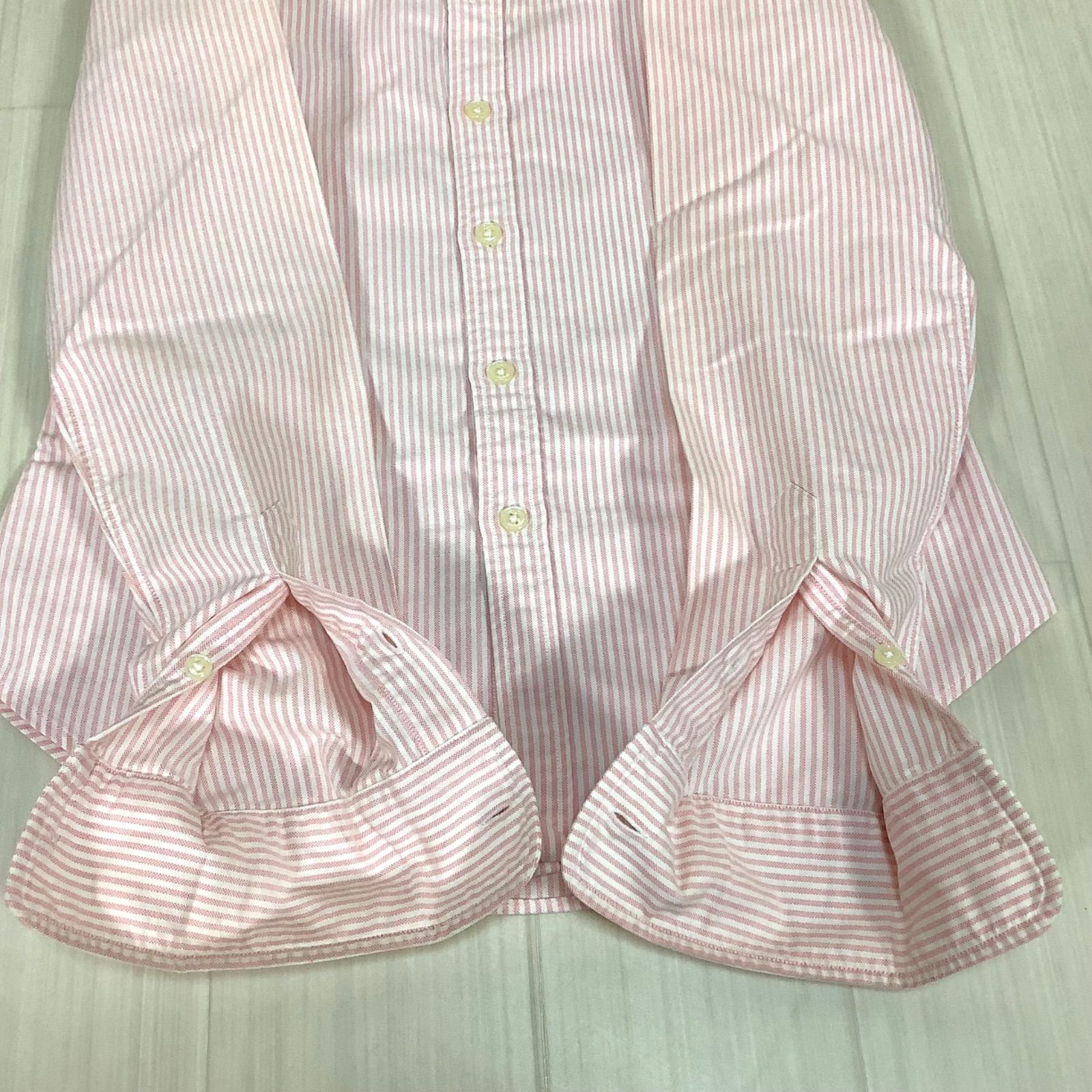 RALPH LAUREN ラルフローレン 刺繍ポニー ストライプ ボタンダウン