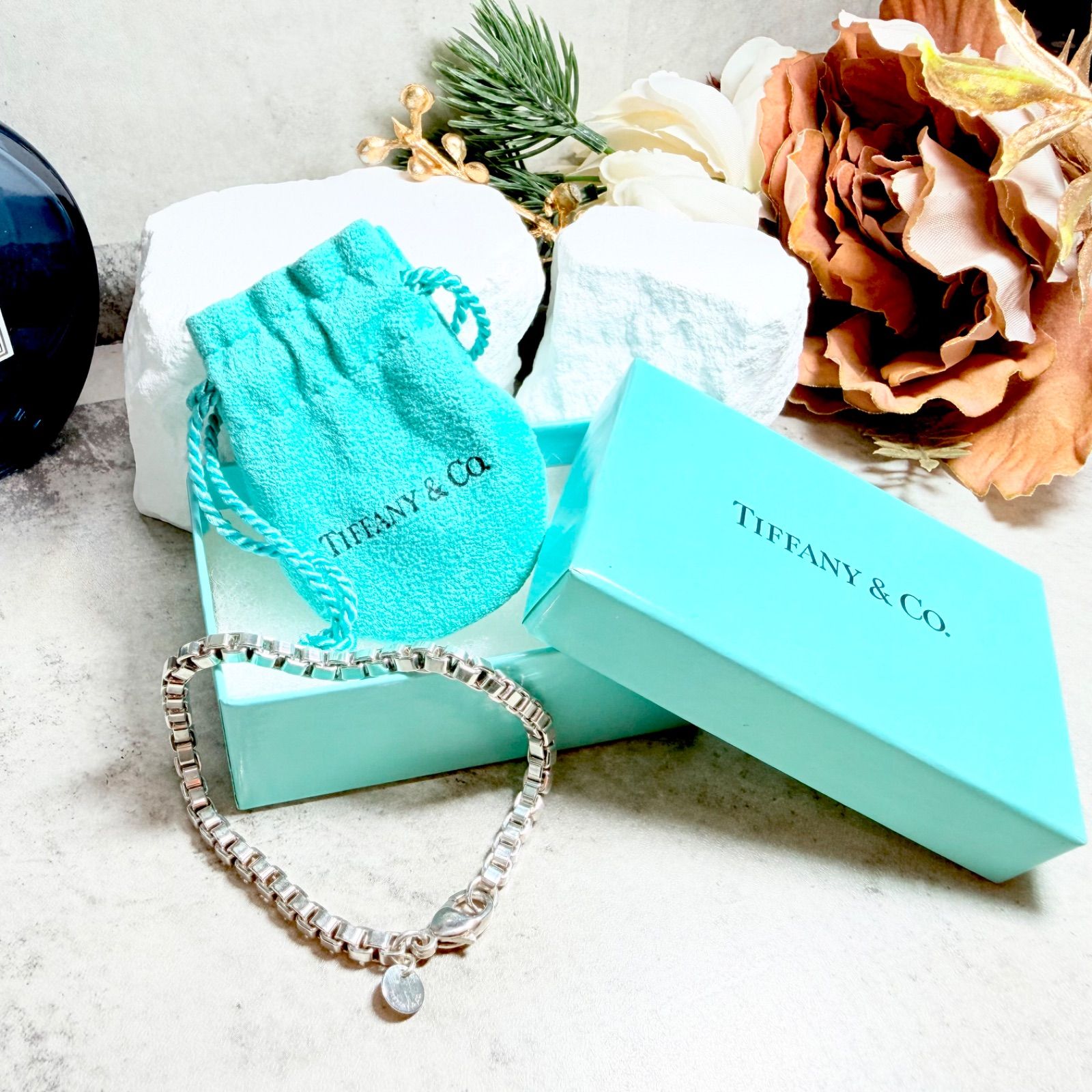 新品仕上済 Tiffany&Co. ティファニー ベネチアン リンク ブレスレット