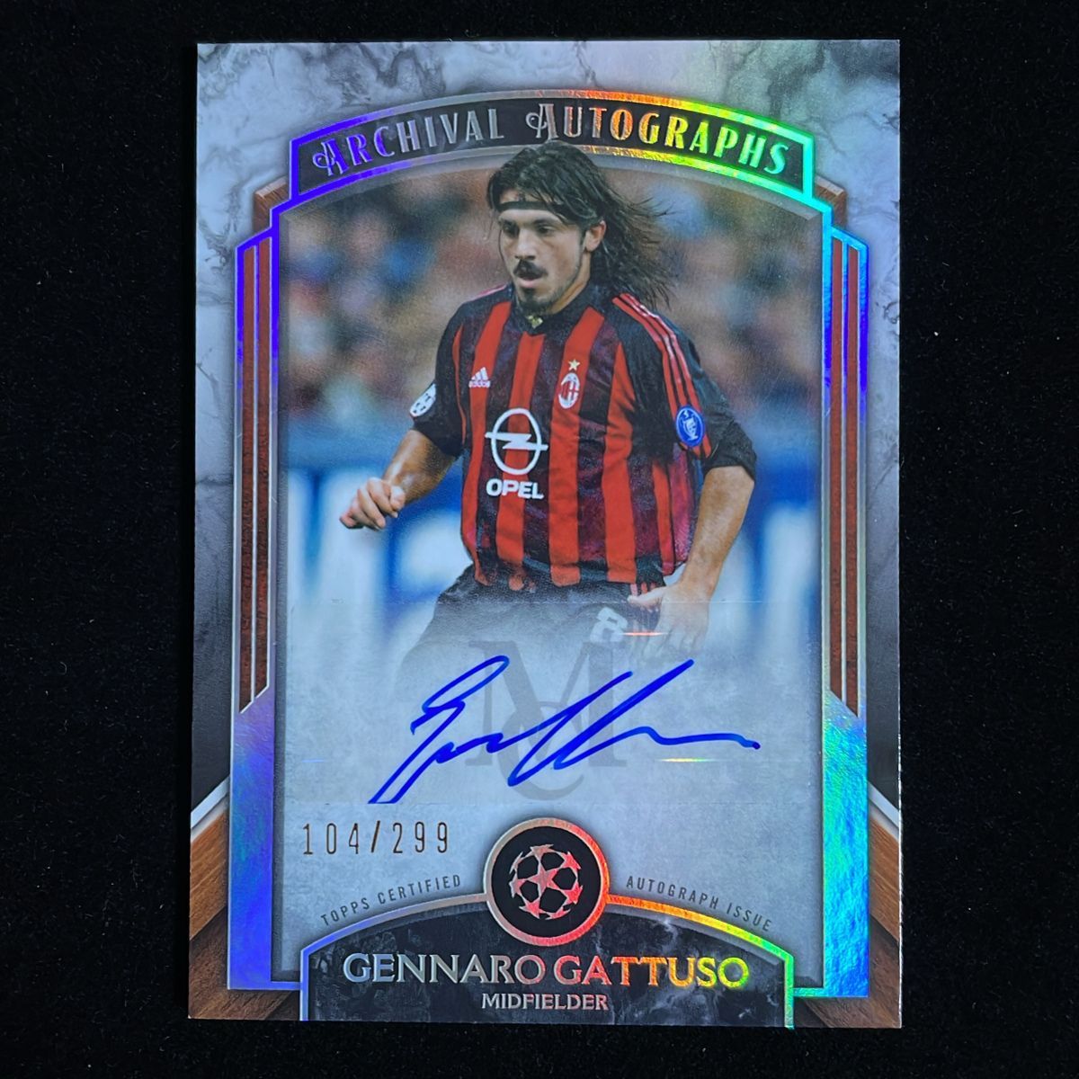 Gennaro Gattuso ジェンナーロ・ガットゥーゾ Topps Museum UCC 2022-23 /299 Auto 直筆 サイン AC Milan