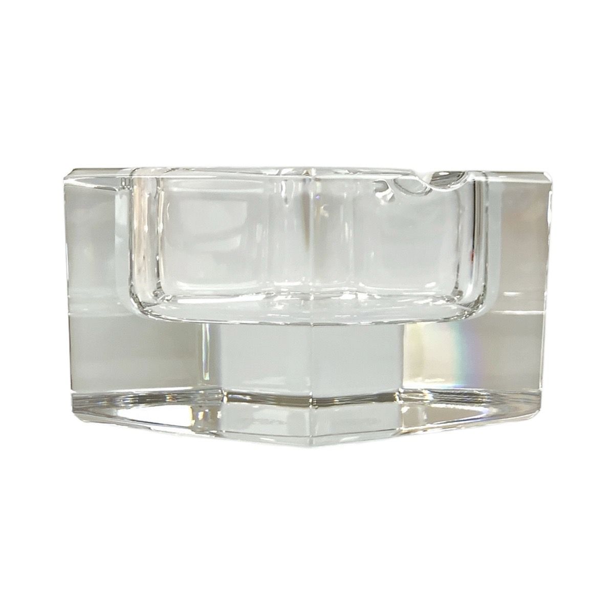 美品 Baccarat バカラ クリア ガラス 灰皿 アッシュトレイ メンズ