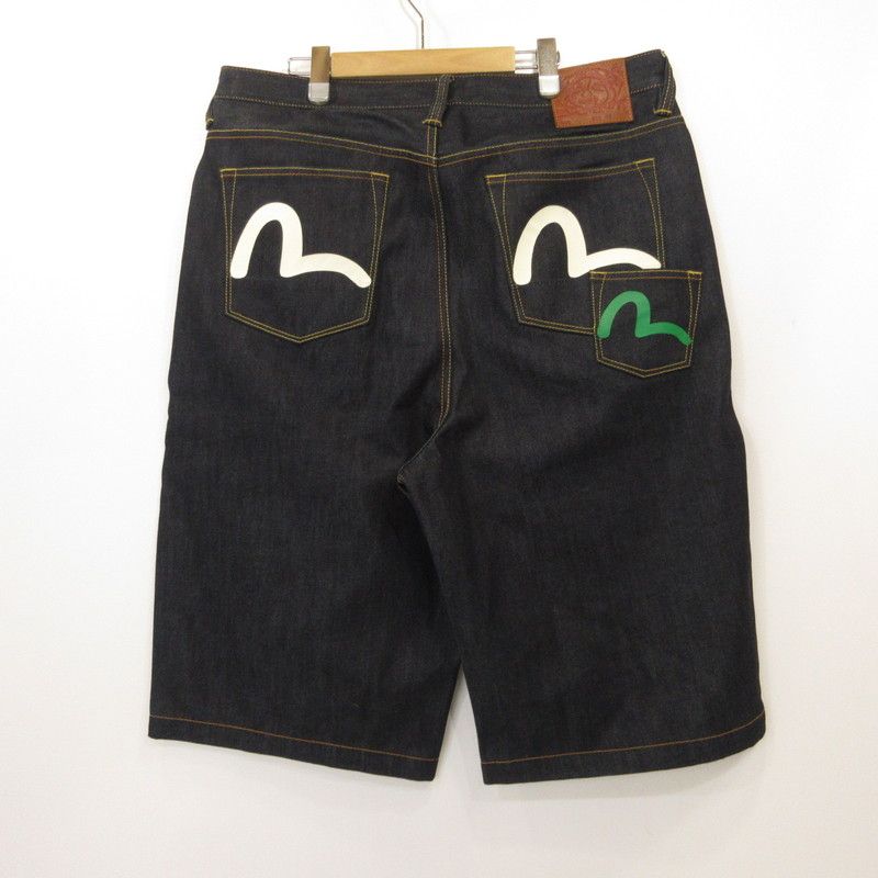 EVISU ショートパンツ ネイビー EVISU ショートパンツ ネイビー EVISU エヴィス ショートパンツ ハーフ