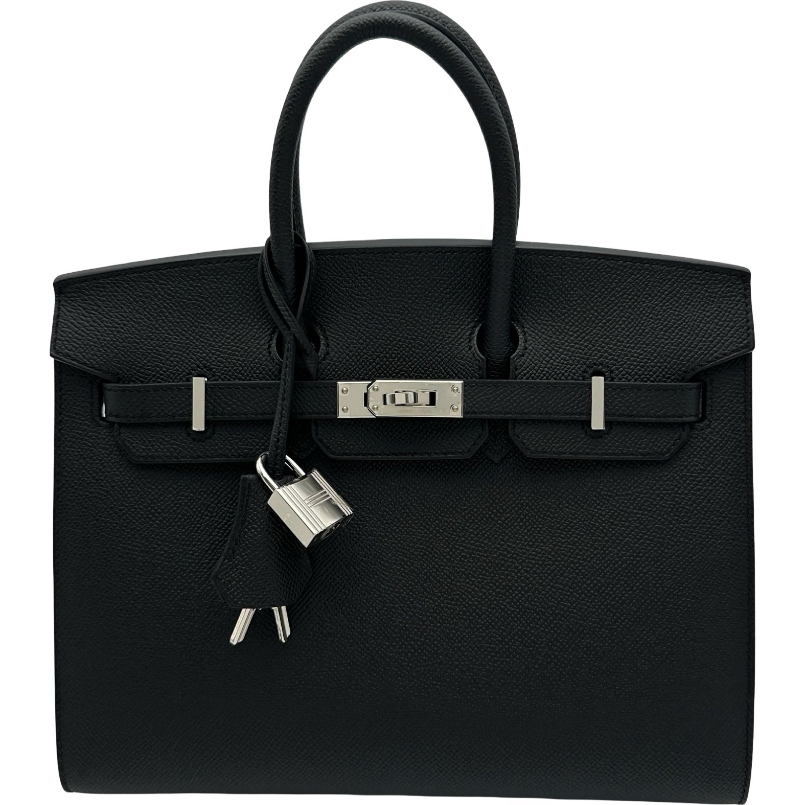 エルメス HERMES バーキン25 セリエ K刻印 ブラック シルバー金具 エプソン レディース ハンドバッグ