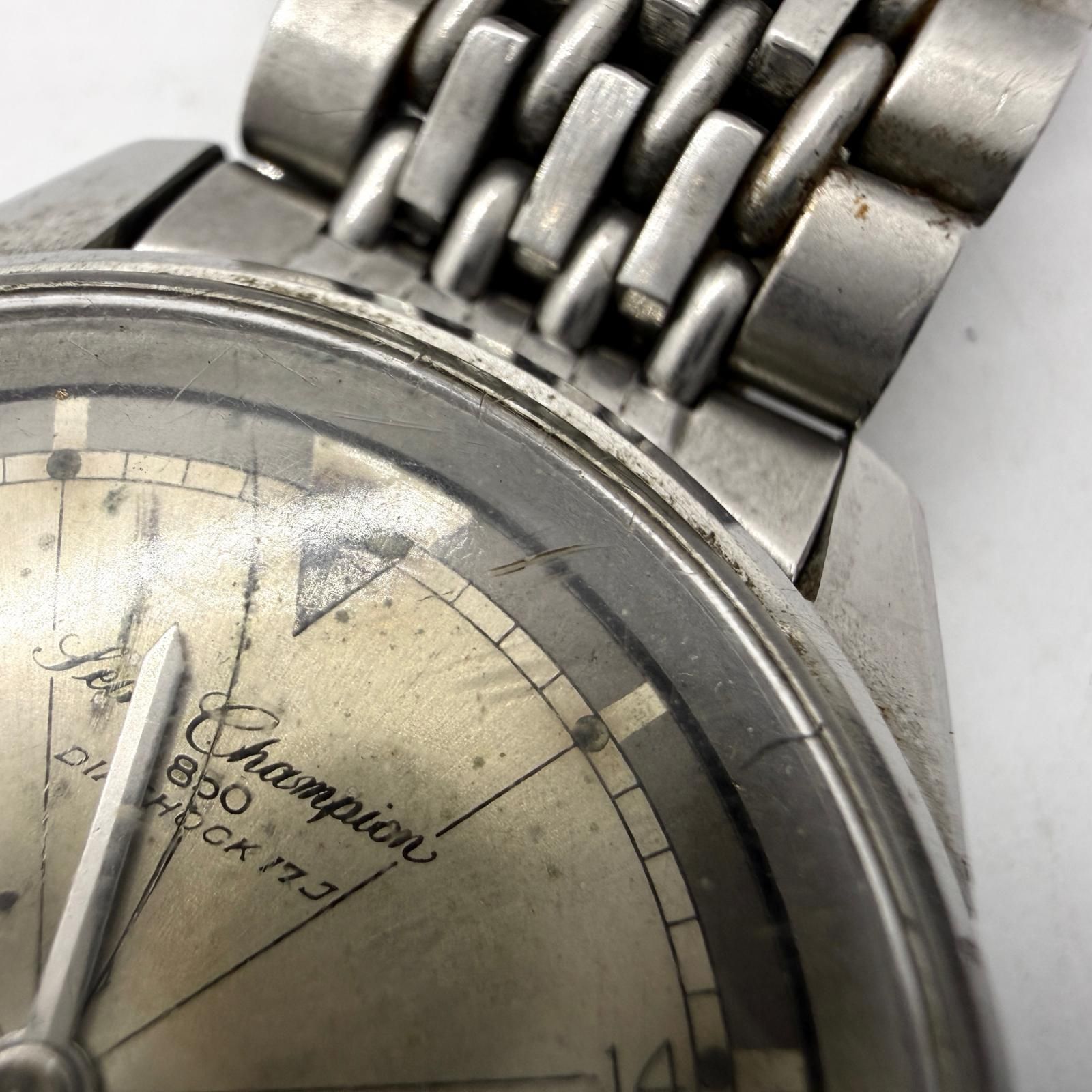 セイコー　チャンピオン　 自動巻き 腕時計 シルバー文字盤 SEIKO セイコー チャンピオン アルピニスト シルバー 手巻き ユニ