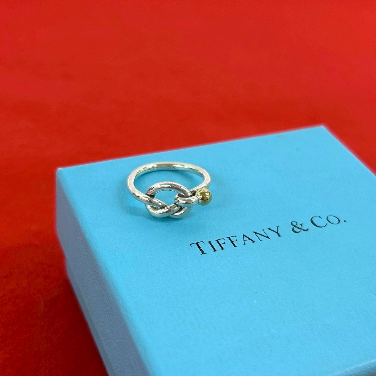 【美品】ティファニー ラブノット 指輪 極 美品 TIFFANY&Co. ティファニー ヴィンテージ ラブノット リング